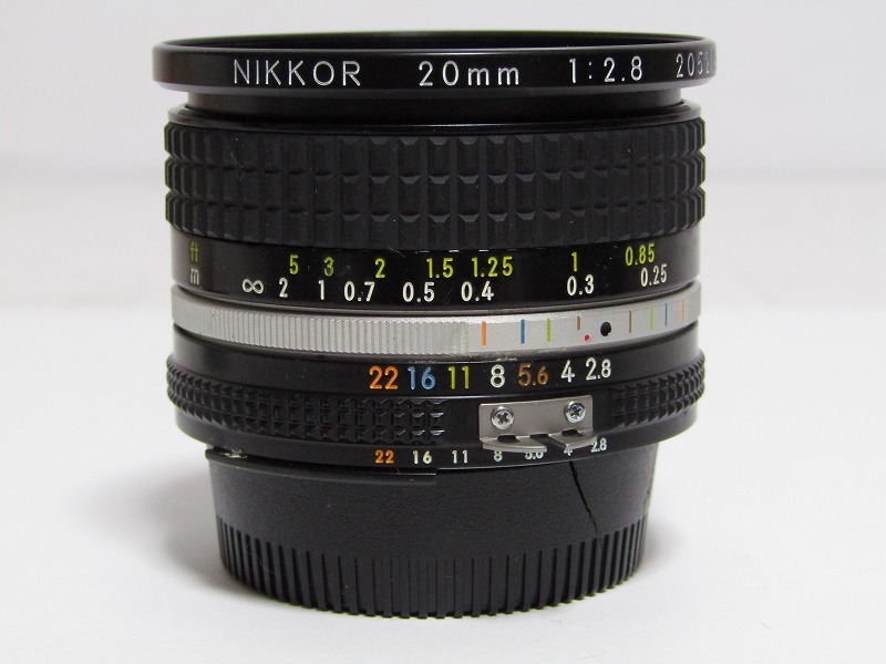 AB29-5782[VOX] Nikon ニコン NIKKOR 20mm 1:2.8 一眼レフカメラ マニュアルフォーカスレンズ 1円～_画像4