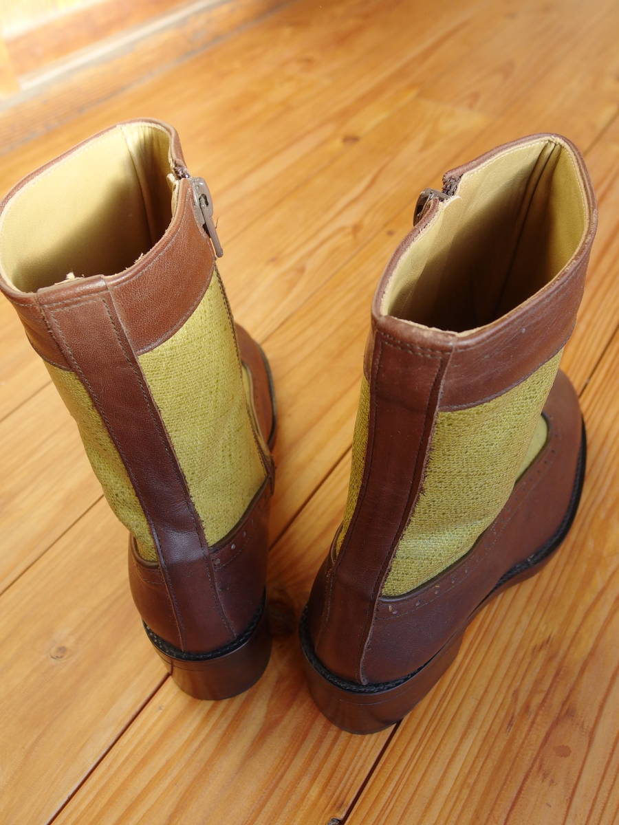  неиспользуемый ●... MIHARA YASUHIRO  короткий   ботинки  ... ...   натуральная кожа   кожа  23cm 