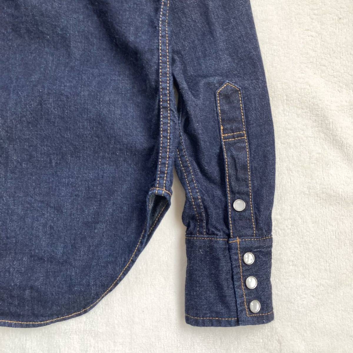 TCB JEANS デニムシャツ ウエスタンシャツ 岡山 児島デニム 34サイズウエスタン デニムシャツ 長袖シャツ_画像7