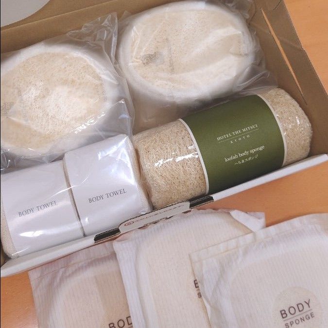 ホテル アメニティボディスポンジへちま未開封品 「ザ リッツ ホテル アメニティボディスポンジへちま未開封品 「ザ リッツ