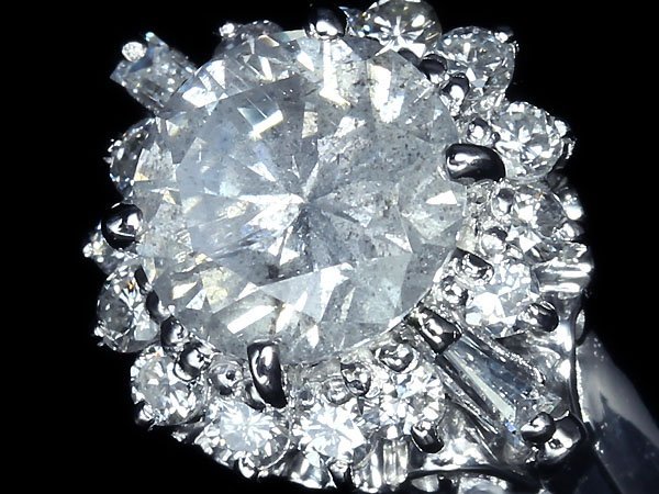 MM10229SS【1円～】新品【RK宝石】《Diamond》豪華絢爛!! 天然ダイヤモンド 特大1.054ct! 極上脇石ダイヤモンド Pt900 超高級リング ダイヤ_画像2