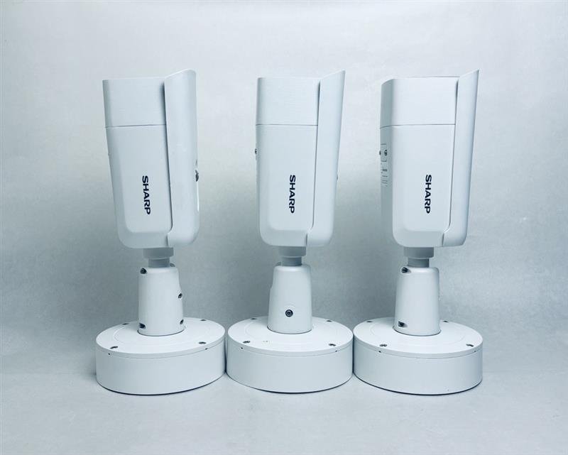 !!3 pcs. set!!< used cleaning settled > sharp ba let type network monitoring camera YK-B021F free shipping receipt issue possible 