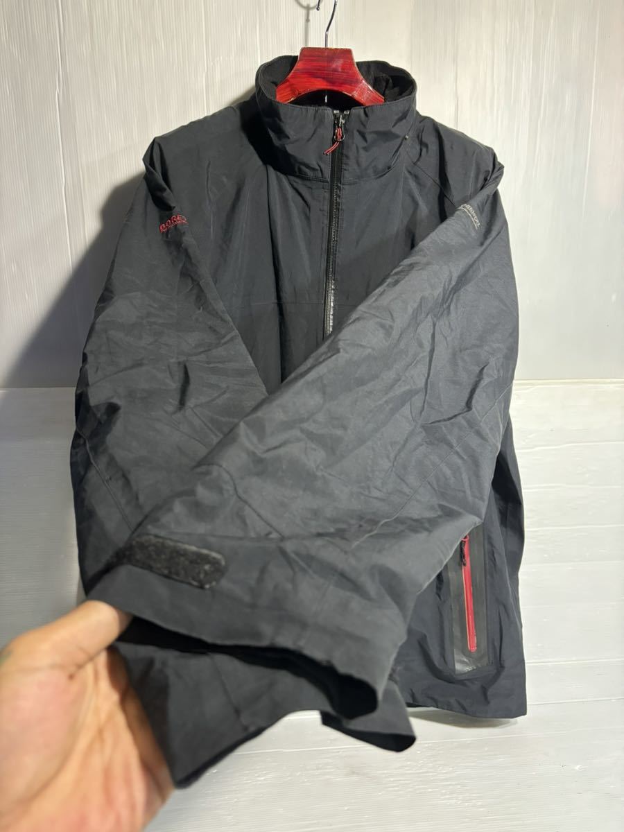 KATHMANDU カトマンドゥ　GORE-TEX ゴアテックス　止水ジッパー　裏付き　ナイロン　ジャケット　黒　2XL XXL ブラック_画像5