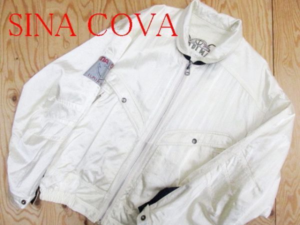 ★シナコバ SINACOVA★メンズ ナイロンジップジャケット ワンポイントワッペン付き★R60114011A_画像1