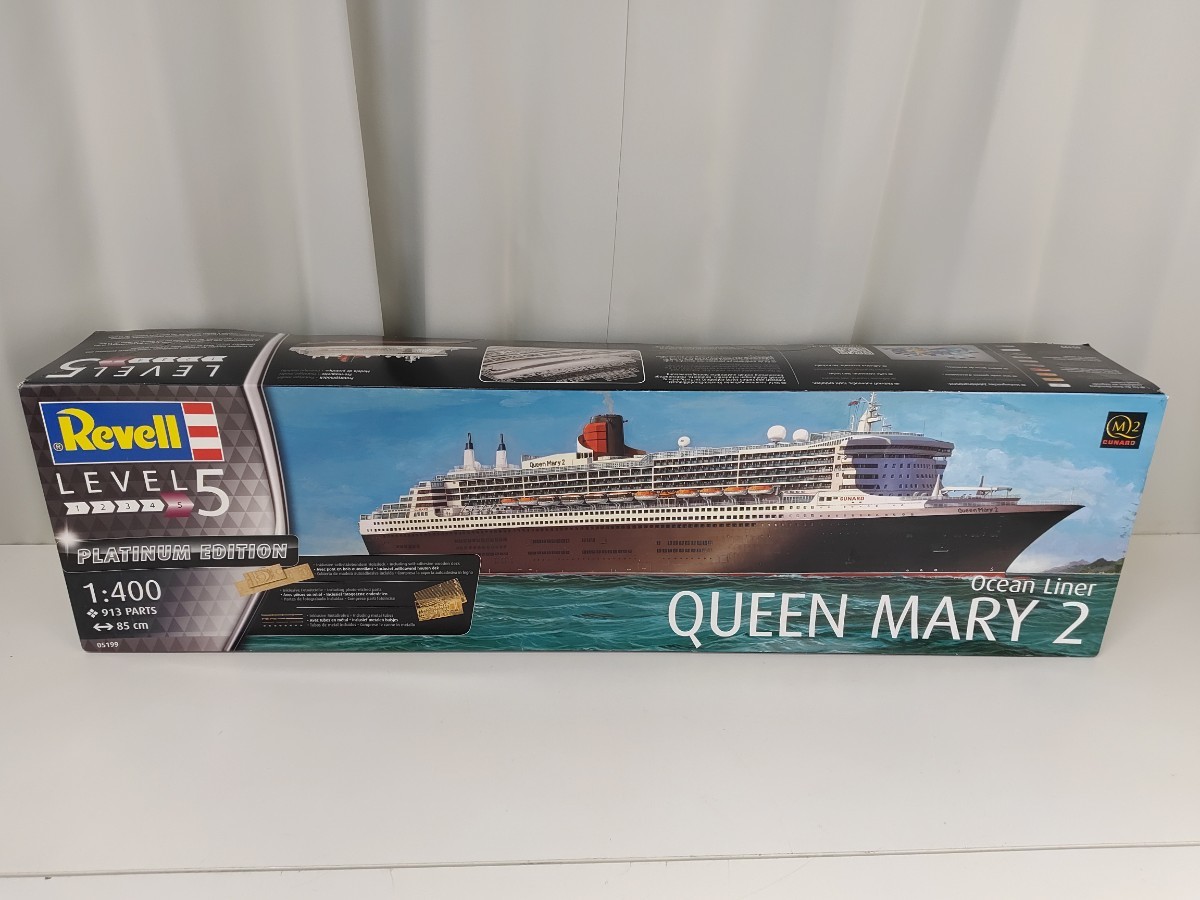 プラモデル レベル Revell 1/400 Ocean Liner Queen Mary 2 クイーンメリー2 大型 模型 イギリス 豪華客船 _画像1