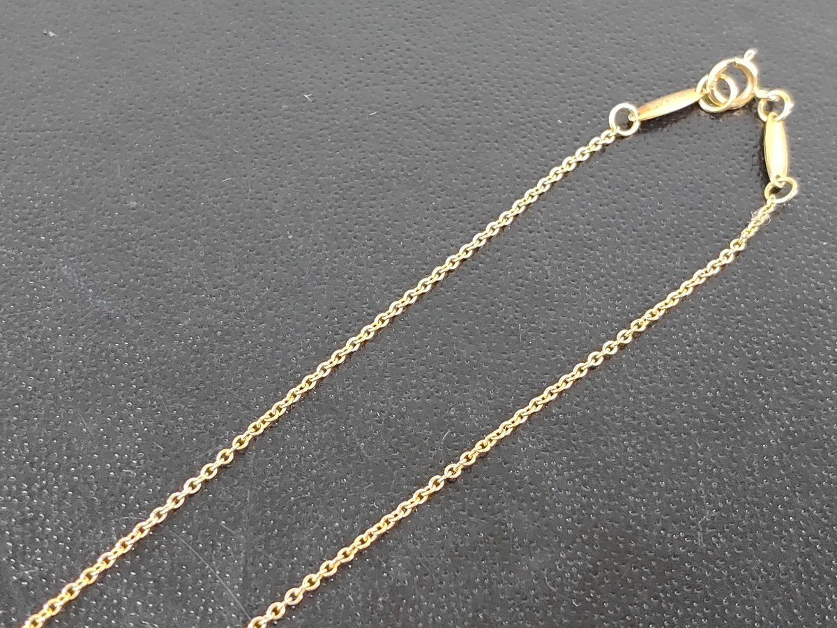 ネックレス ティファニー TIFFANY&Co. 750 オープンハート SPAIN 重さ2.89g K18 GOLD 金_画像6