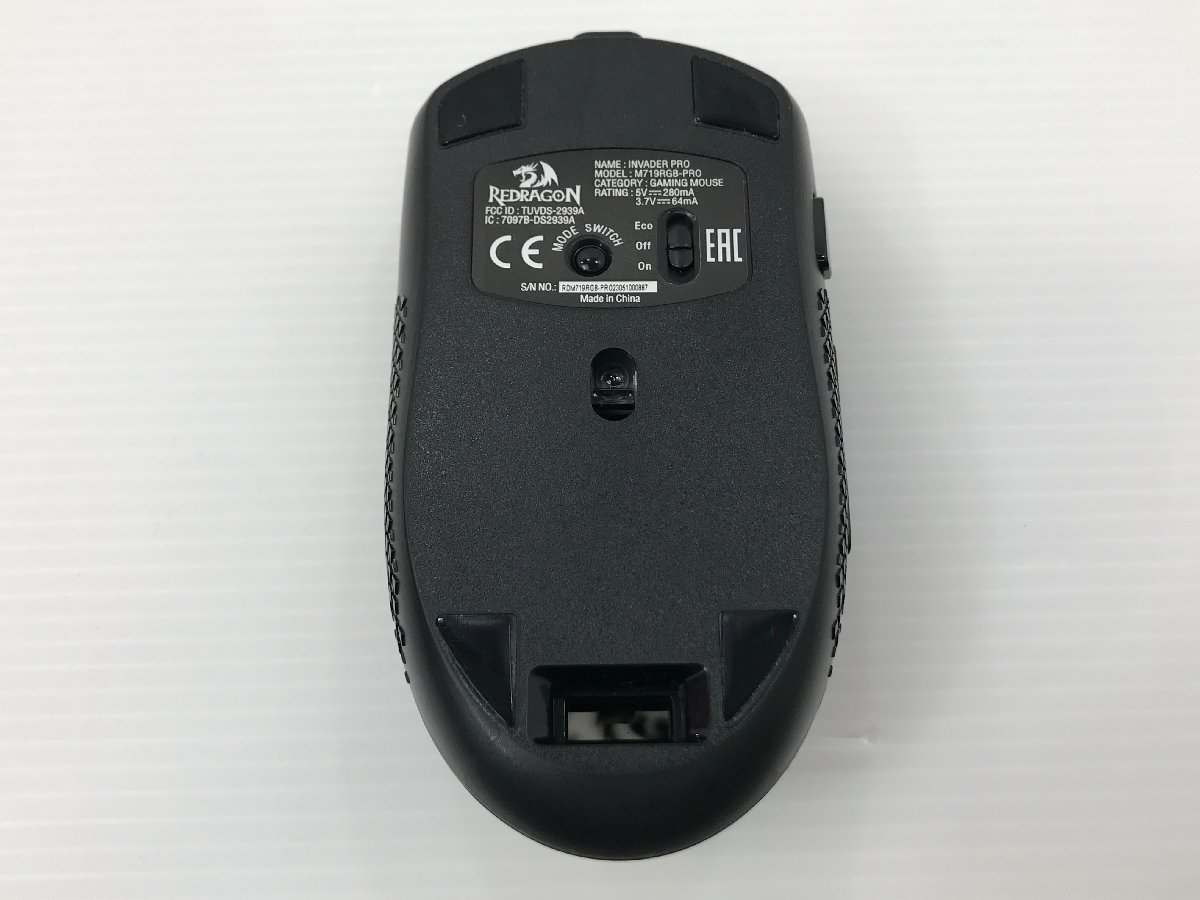 【TAG・中古品】REDRAGON ゲーミングマウス「INVADER PRO」無線＆有線接続 M719RGB-PRO　88-240117-KY-01-TAG_画像6