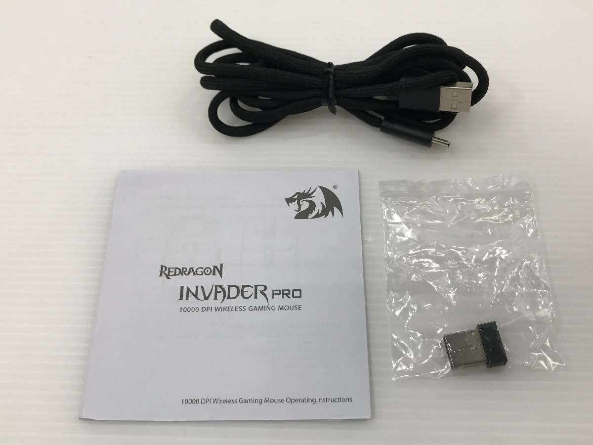 【TAG・中古品】REDRAGON ゲーミングマウス「INVADER PRO」無線＆有線接続 M719RGB-PRO　88-240117-KY-01-TAG_画像4