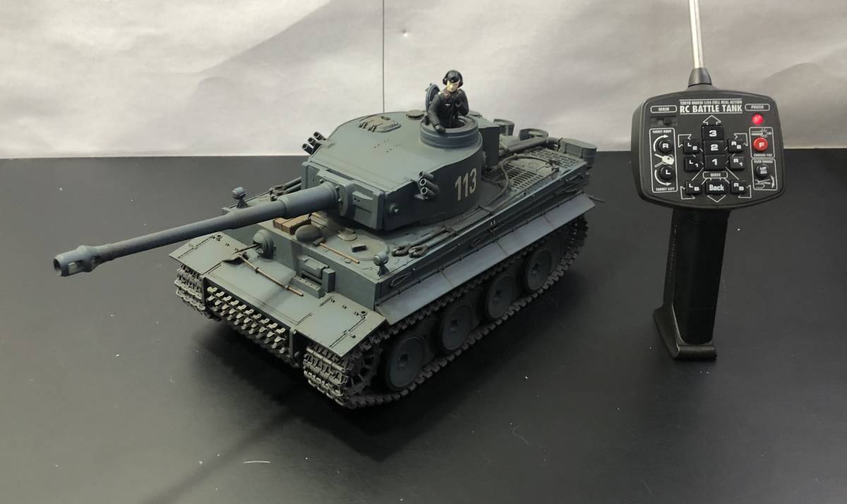 31Y 1円～ 東京マルイ 1/24 バトルタンク タイガーⅠ 初期型 ドイツ重戦車 ラジオコントロール ジャンク_画像1