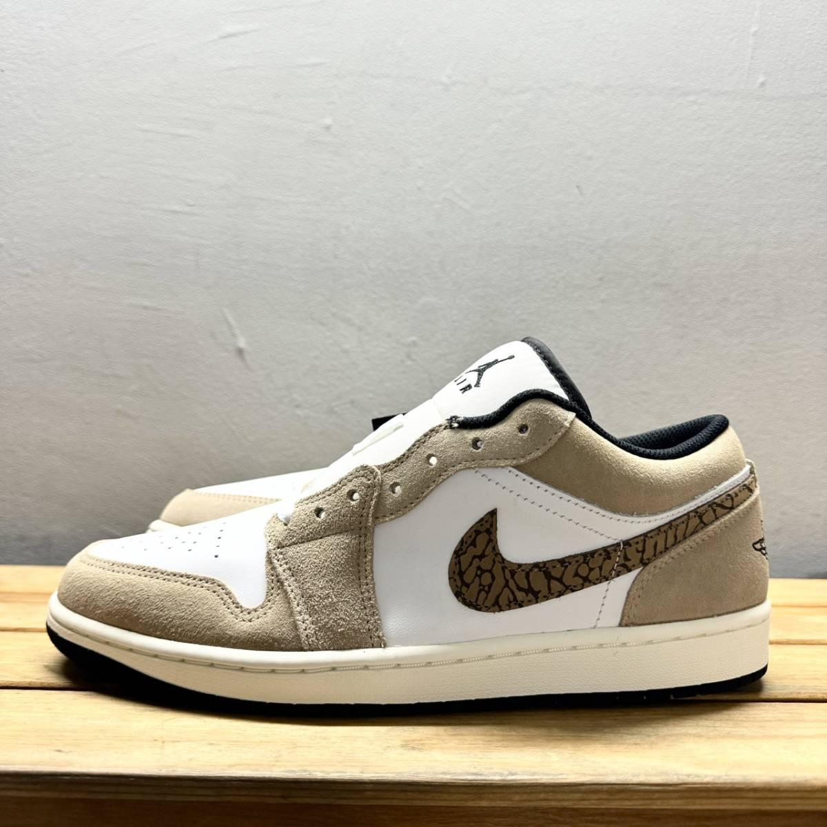 未使用タグ付 箱有 NIKE AIR JORDAN 1 LOW SE BROWN ELEPHANT ナイキ エアジョーダン１ ロー スニーカー 30cm DZ4130-201_画像5