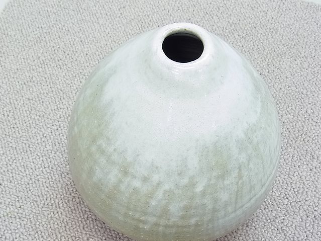 [.248] не использовался Hagi . закон . гора слива рисовое поле . приятный маленький . кувшин "hu" ваза ваза для цветов цветок inserting . вместе коробка прикладное искусство керамика керамика 