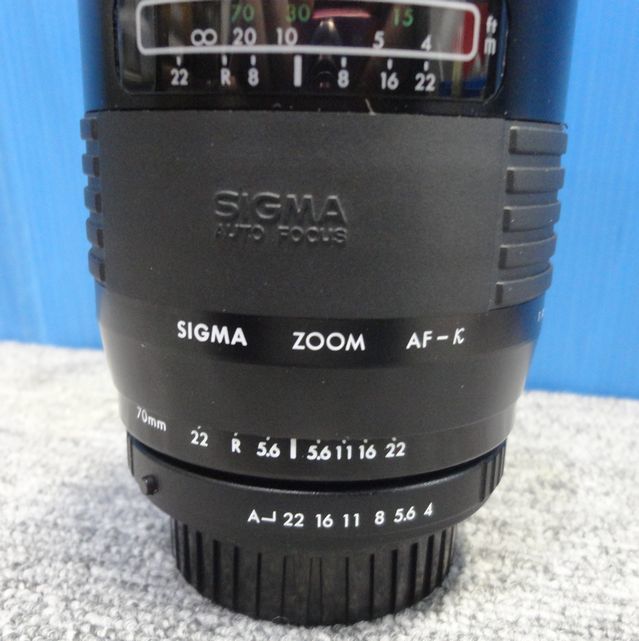 【YU466】SIGMA シグマ 一眼レフ用 交換レンズ Kマウント 2点セット ZOOM AF-λ75-300mm F4.5-5.6 ZOOM-k 70-210mm F4-5.6_画像7