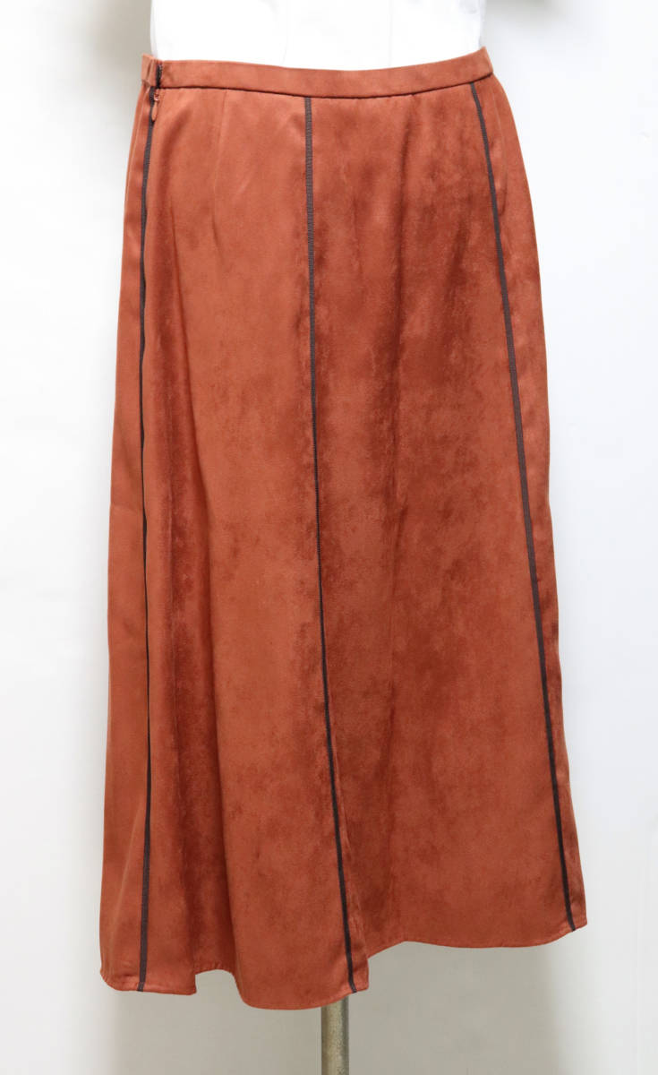 新品【Leilian レリアン】スエード調フレアスカート 13+ 大きいサイズ v4316_画像2