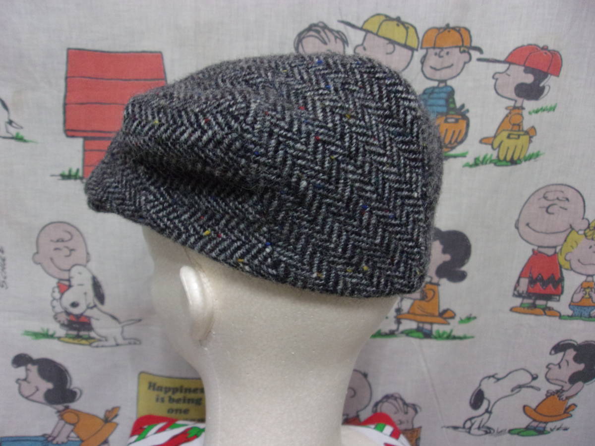 Shandon Headwear Ireland ハンチング M ~57cm位~ アイルランド製 シャンドンヘッドウエア ネップ PURE NEW WOOL Donegal Tweed Cap 帽子_画像2