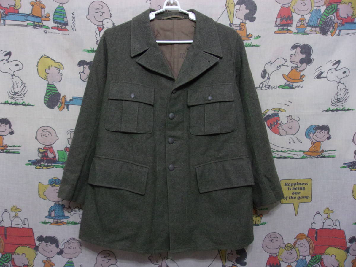 40s VINTAGE スウェーデン軍 ジャケット 102K 1941年 ビンテージ swedish army M-39 メルトン コート 40年代 EURO MILITARY 軍服 軍隊 古着