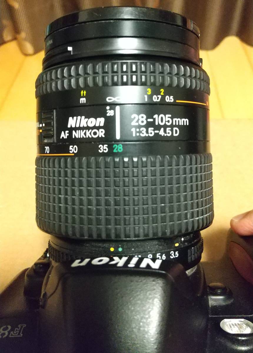 Nikon F80 一眼レフカメラ レンズ NIKKOR 28-105mm 1:3.5-4.5D レンズ ジャンク品！ ニコン AF_画像5