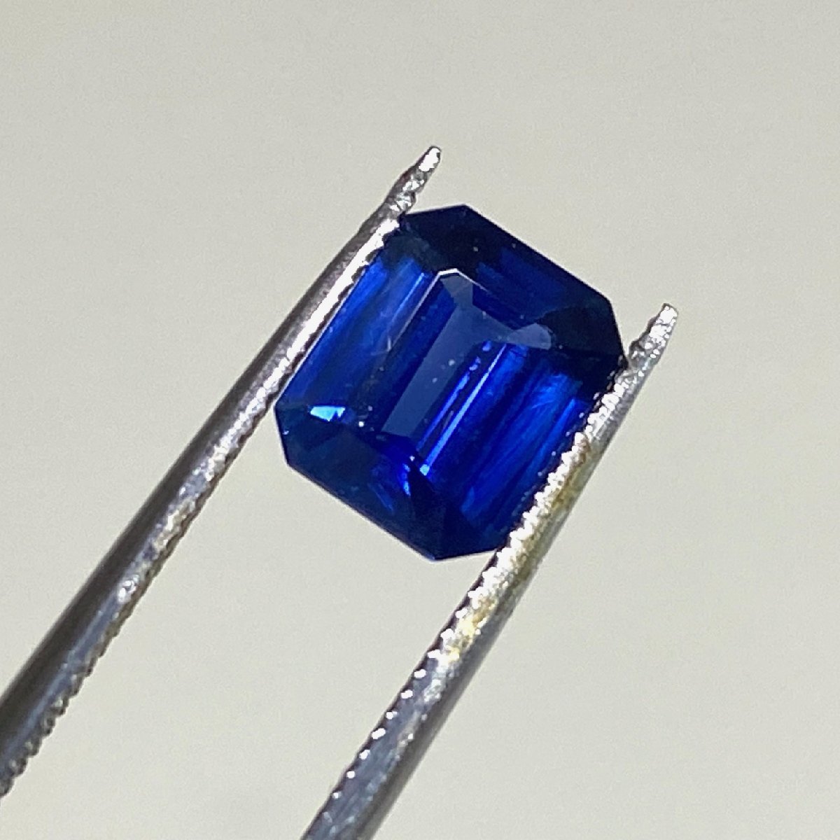 ☆【KJC】天然コランダム　プルーサファイア　1.254ct　ルース　裸石　中央宝石研究所ソーティング付き 7.08×5.87×3.05mm