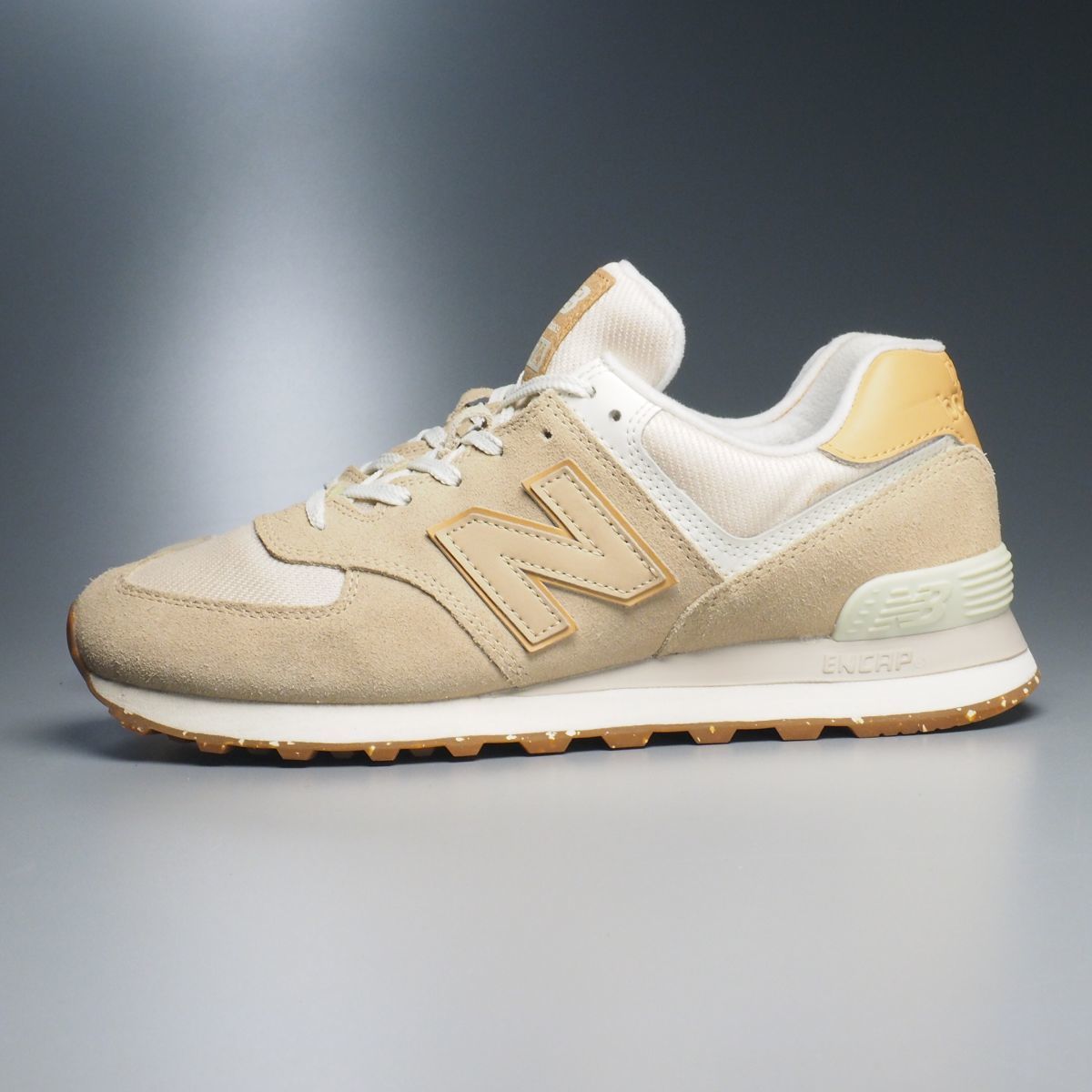 GP0619//2021年モデル*ニューバランス/New Balance*ML574AA2/メンズ8.5D/スニーカー/ランニングシューズ/ローカット/靴/ベージュ系_画像4