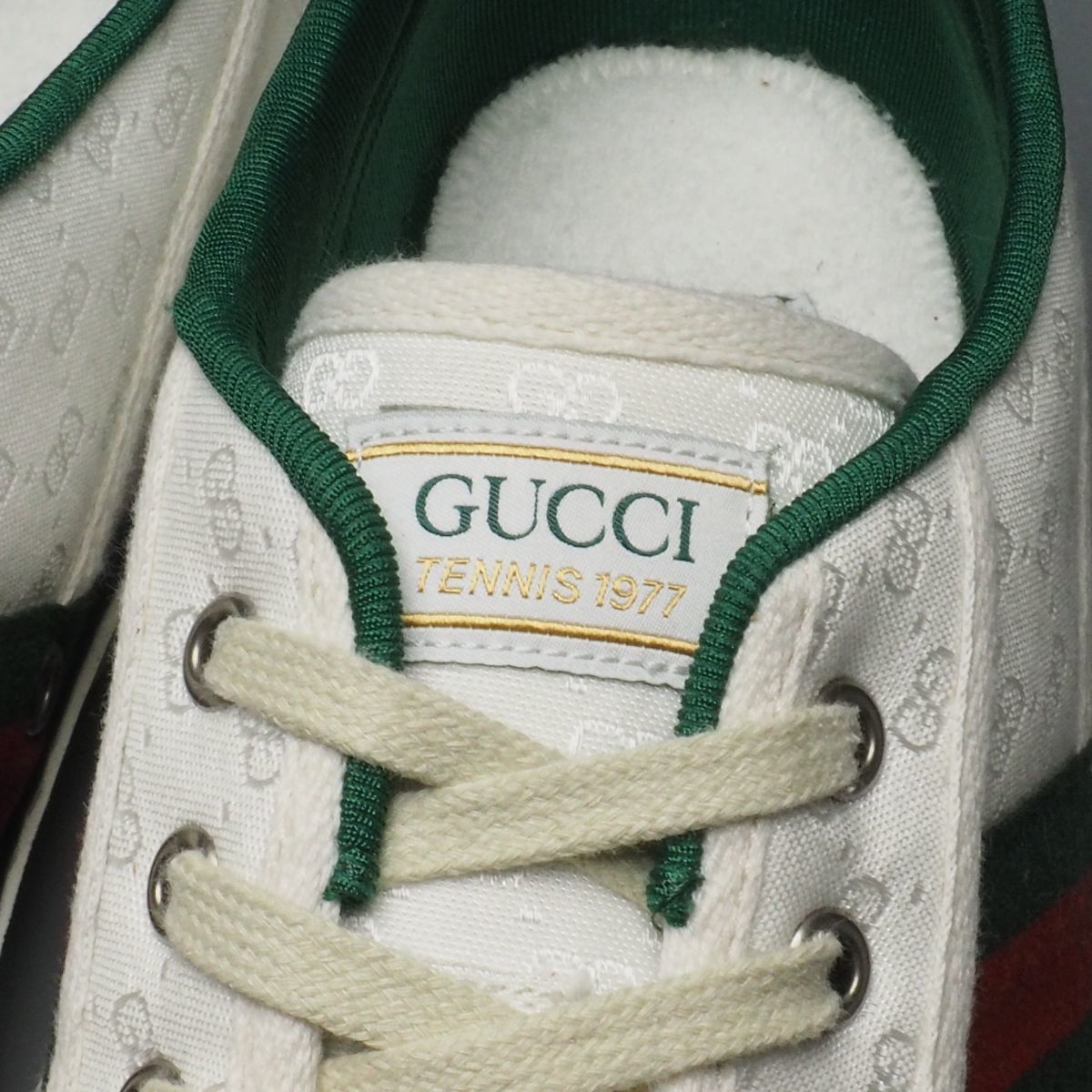 GP2126//イタリア製*グッチ/GUCCI*メンズ9/テニス1977/TENNIS 1977/GGキャンバス+シェリーライン/スニーカー/ローカット/靴_画像6