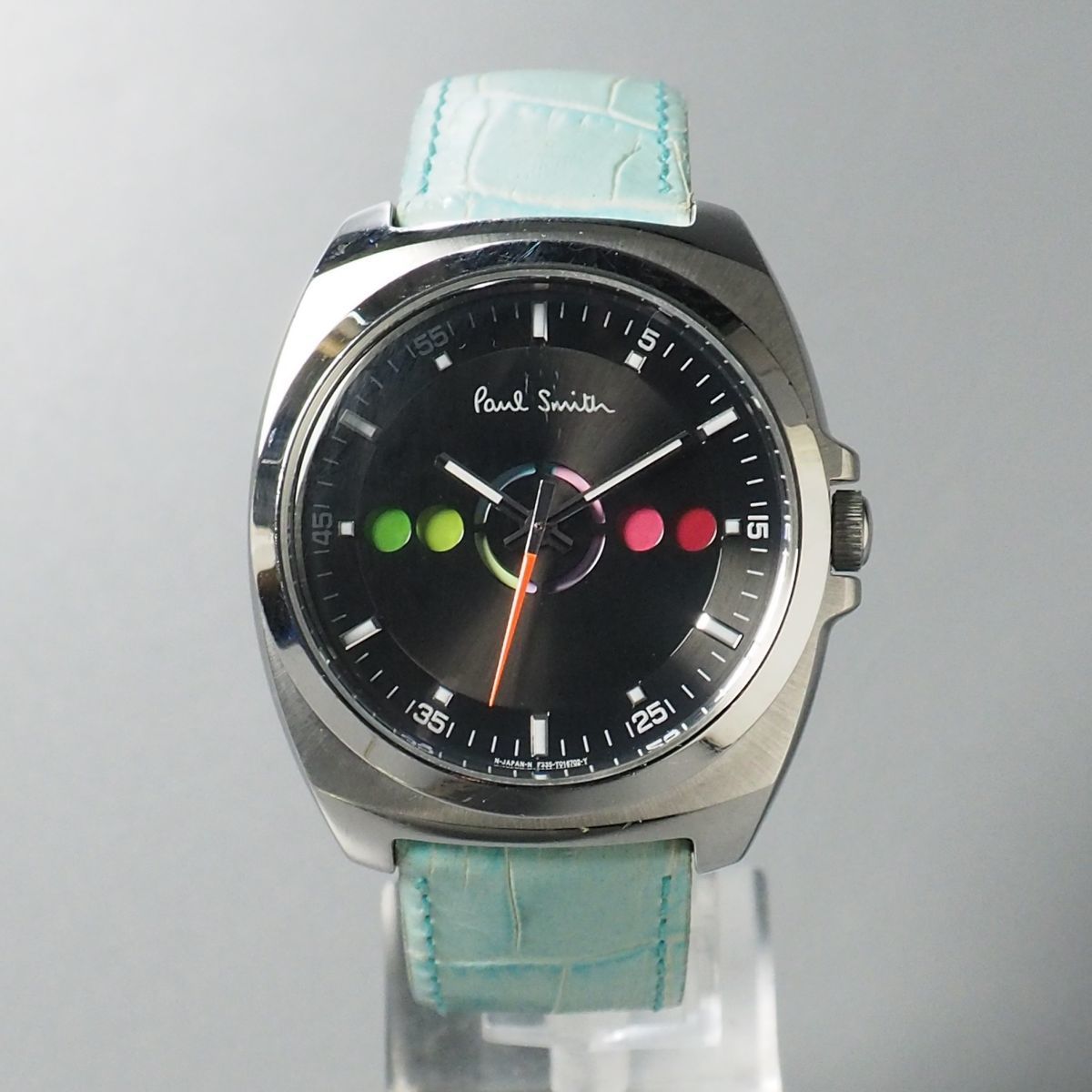 TH0179：Paul Smith/ポールスミス*ファイブアイズホリゾンタル*メンズ*クォーツウォッチ*腕時計*F335-T010482*稼働品_画像2