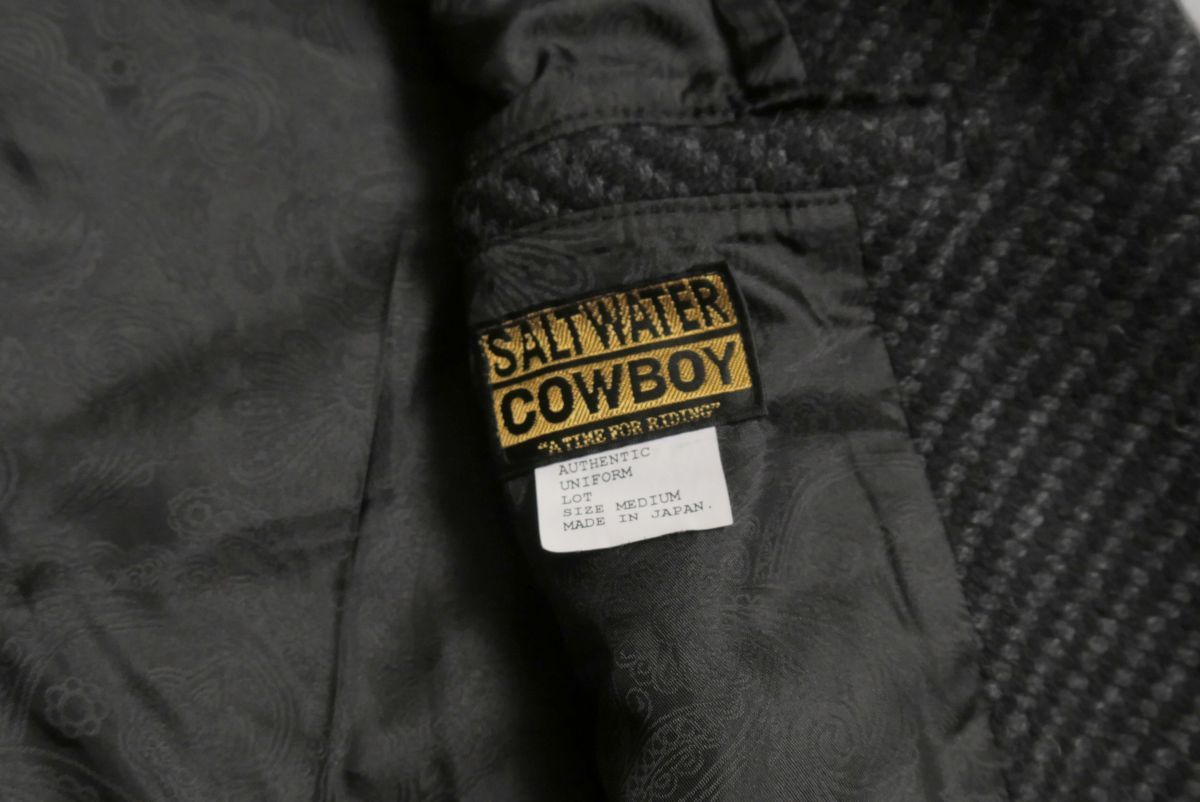 TG2899//*ソルトウォーターカウボーイ/SALTWATER COWBOY*メンズ/ダブルライダースジャケット/ツイードジャケット/ブルゾン_画像8