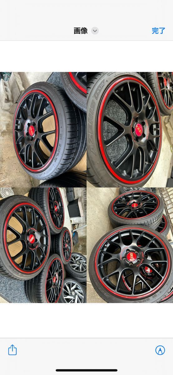 【滋賀発】BBS GERMANY CH-R ニュルブルクリンク エディション 美品 8.5J オフ48 PCD112 4本 ファルケンFK520 ゴルフ アウディA3 S3等に！_画像4