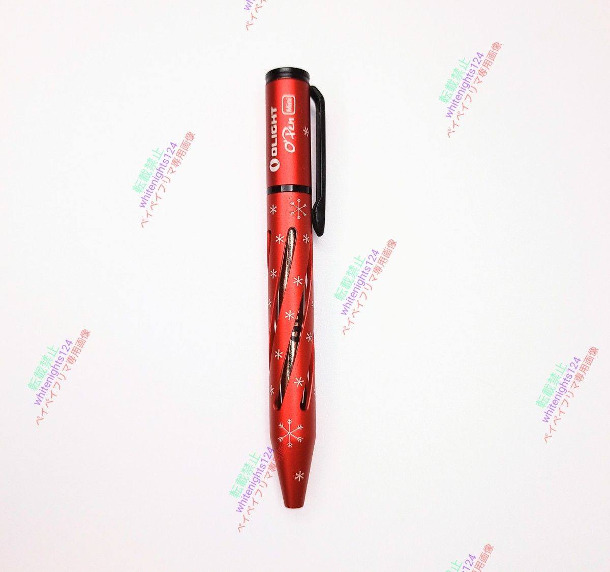 OLIGHT O'Pen Mini ペン レッド 【未使用品】オーライト スノーフレーク レーザー刻印入り