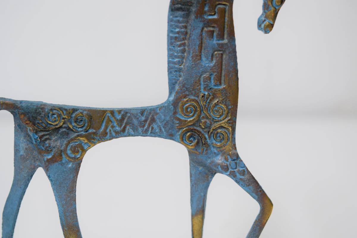 ■ ギリシア製　ブロンズ　馬の飾り物　オブジェ　インテリア ■_画像2