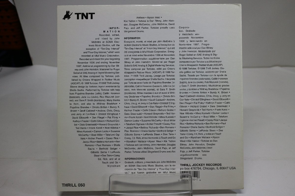 [TK3099LP] LP TORTOISE/TNT US盤 二枚組 見開きジャケ準美品 音質良好 thrill jockey records THRILL 050 激レア！_画像2