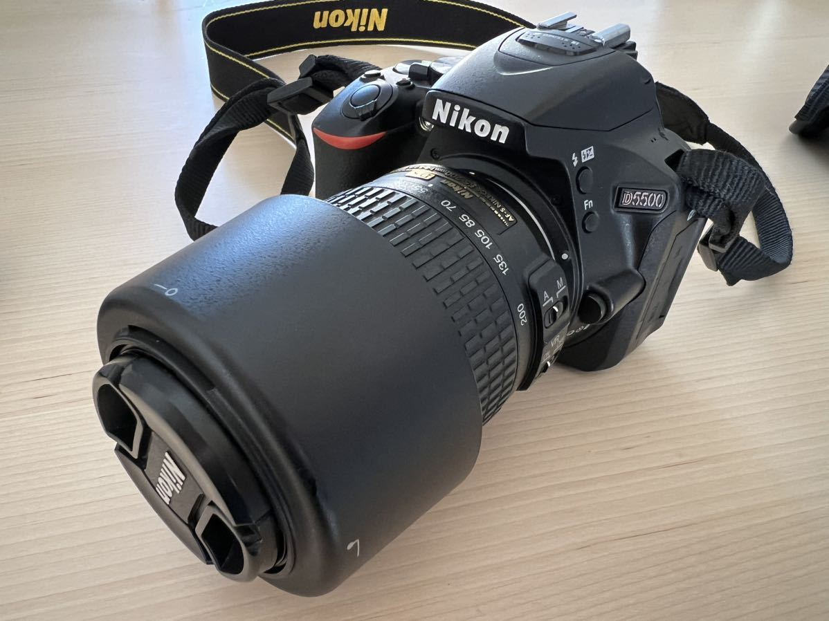 Nikon デジタル一眼レフカメラ D5500 ダブルズームキット ブラック 2416万画素 3.2型液晶 タッチパネルD5500WZBK_画像4