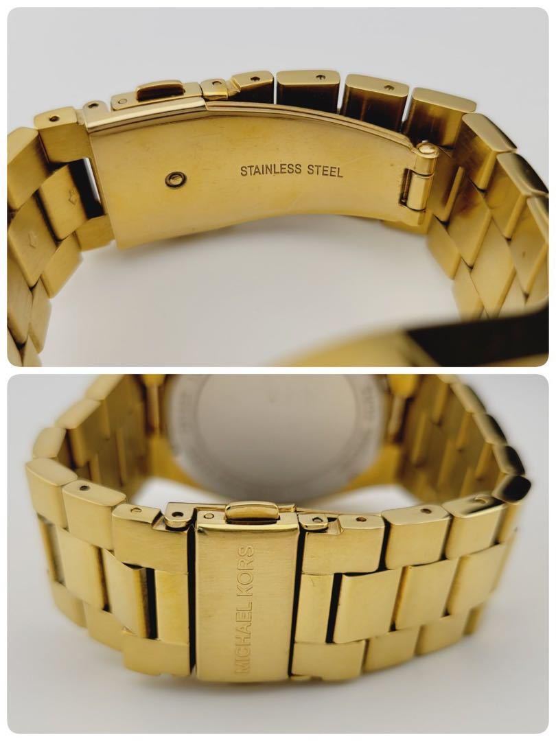 美品　マイケル・コース Michael Kors クォーツ ターコイズブルー文字盤 MK-5894 腕時計　レディース_画像7