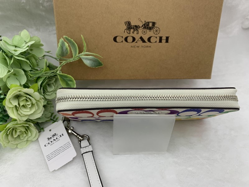 コーチ COACH 長財布 財布 レディース レインボー プレゼント 贈り物 ギフト シグネチャー ジップ 新品 未使用 ファッション C4537 A210_画像5