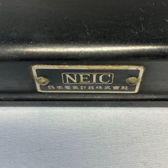 【希少】 NEIC 日本電気計器株式会社 M-65型 電流計 回路電圧500V 昭和17年 【ジャンク / 動作未確認】_画像2