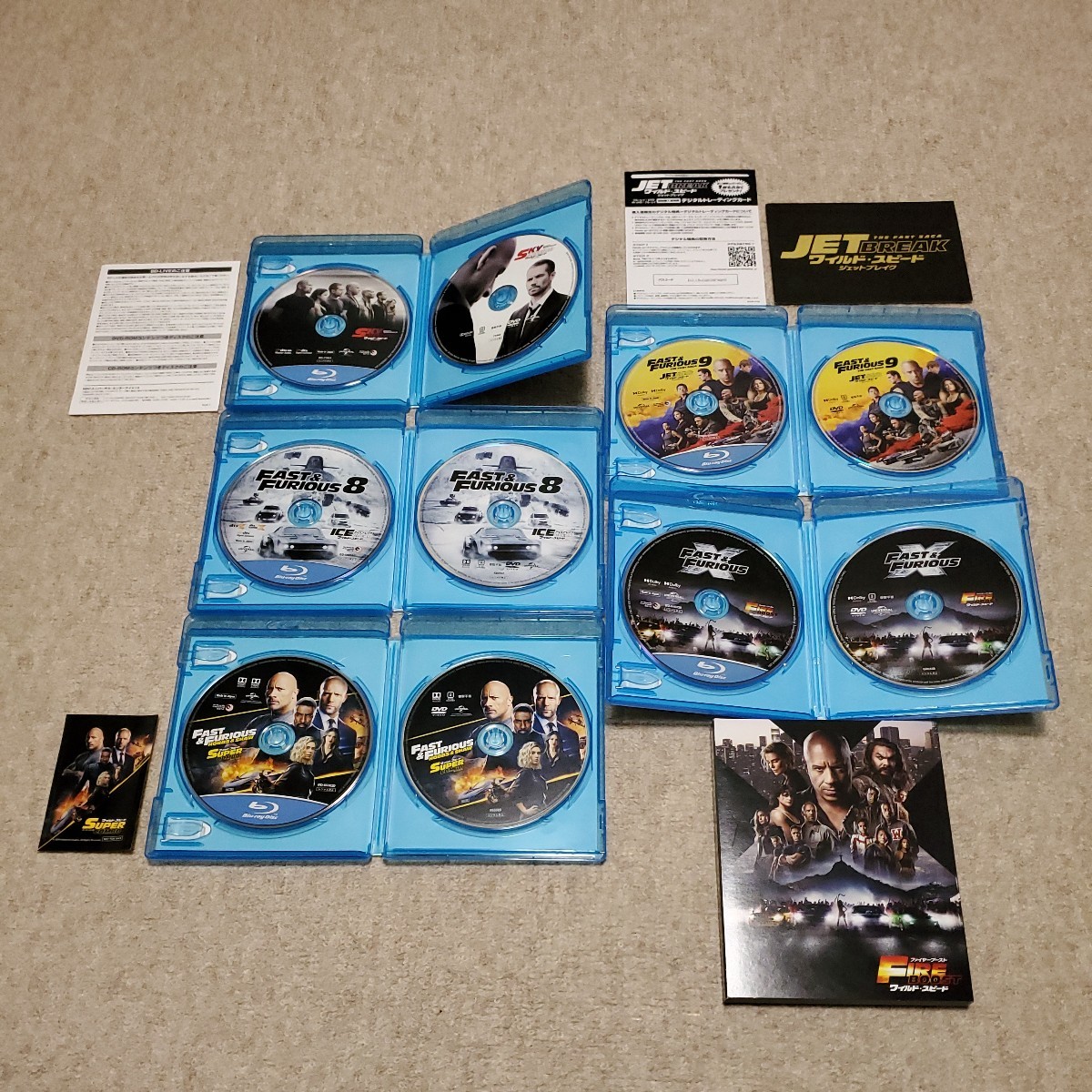 洋画　Blu-ray Disc　FAST&FURIOUS1~10　ワイルド・スピード1~10　11本セット　美品_画像9