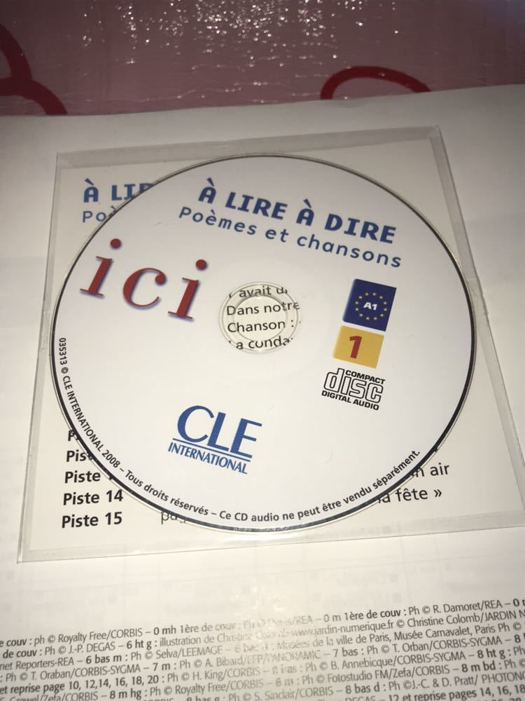 ☆ici 1 - Mthode de franais ＋CD AUDIO フランス語版 CD付き ICI 1 Livre de L'Etudiant + CD Audio