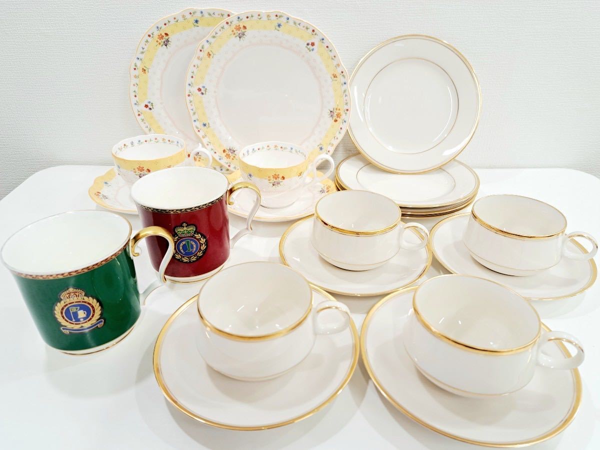 【K】【まとめ売り】Noritake ノリタケ ティーカップ ソーサー ケーキ皿 小皿 マグカップ 洋食器 【K】0106-013（10）_画像1