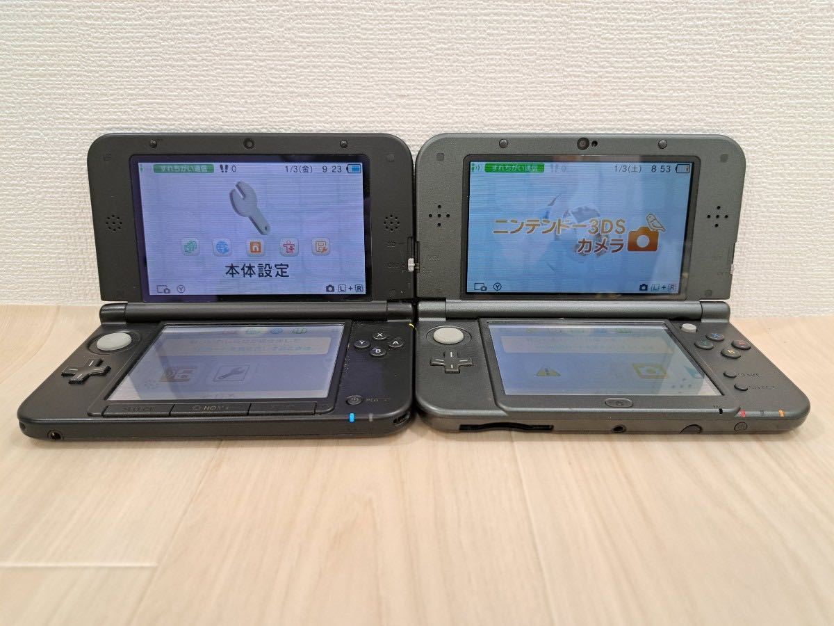【K】【まとめ売り】3DS 2個セット new Nintendo3DSLL Nintendo3DS 本体のみ ポケットモンスターソフト2個セット【K】0123-011(6)_画像2