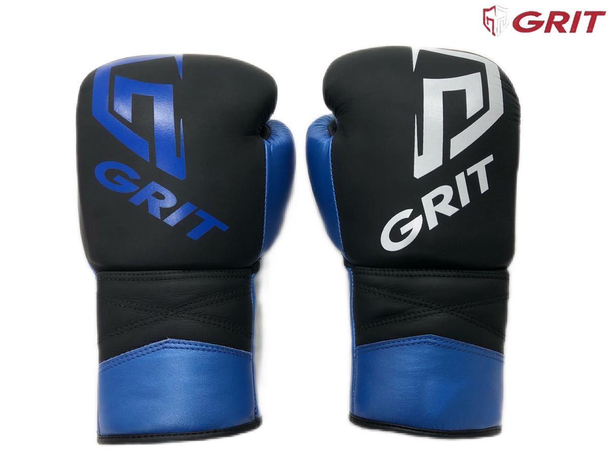 GRIT メタリック　ボクシンググローブ　ブルー　紐式タイプ _画像1