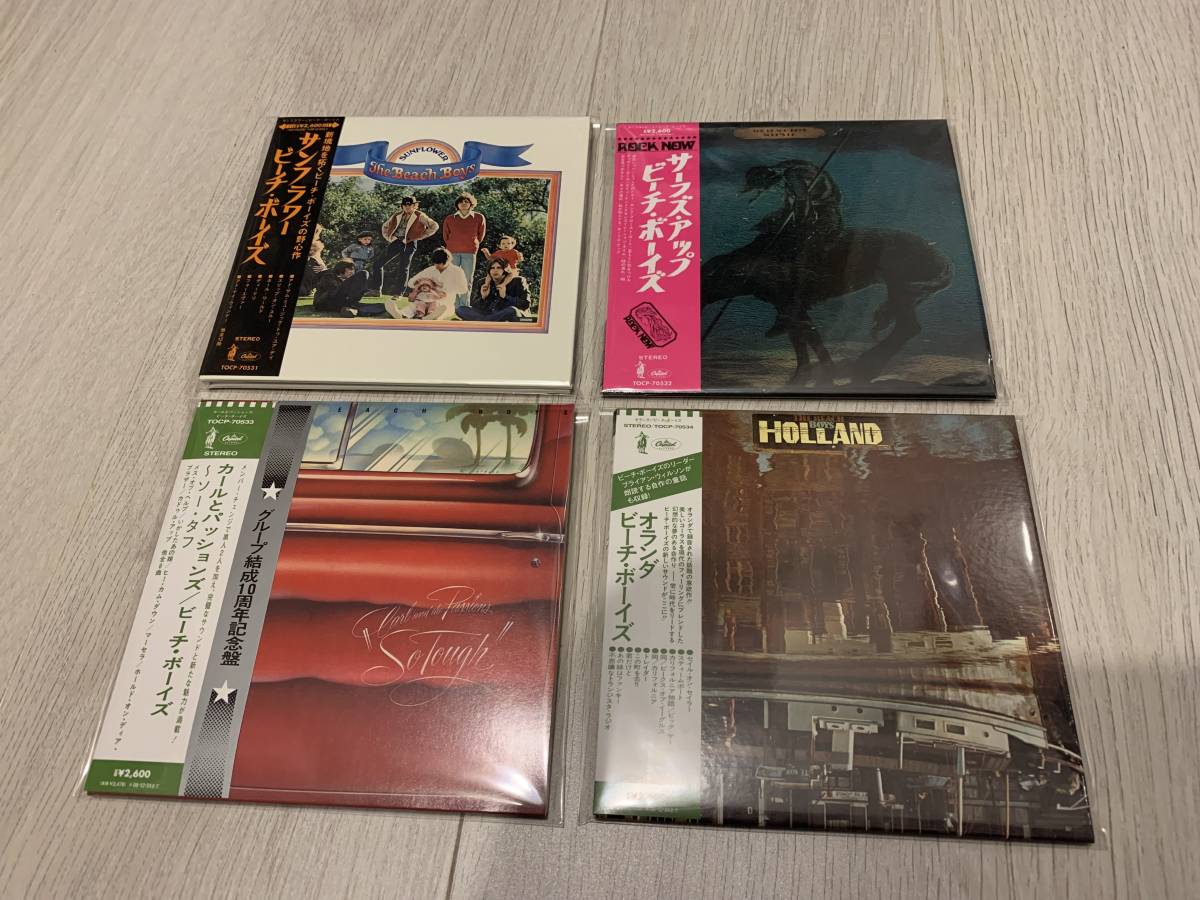 紙ジャケット 4タイトル【国内盤・帯付】サンフラワー + サーフズ・アップ + オランダ + カールとパッションズ_画像1