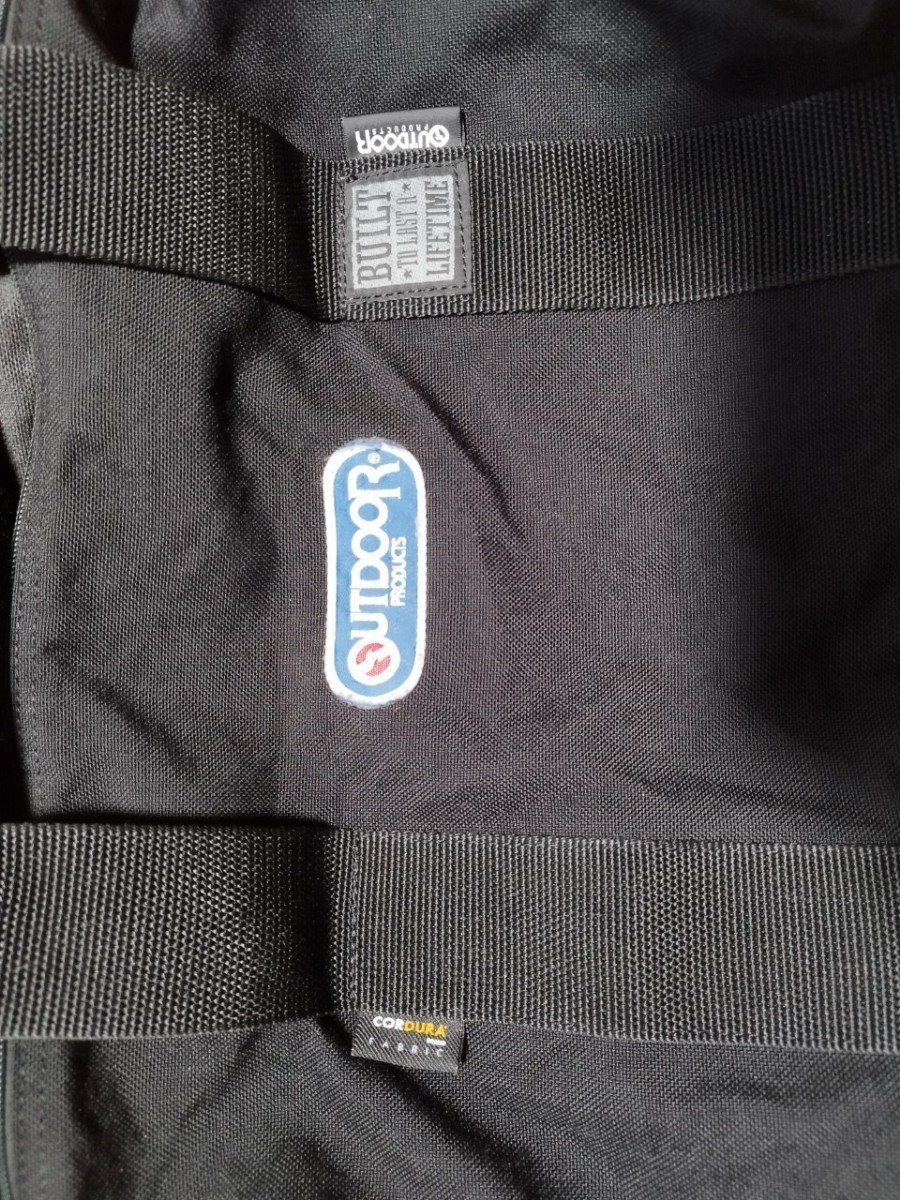 [OUTDOOR PRODUCTS] Outdoor Products Boston & shoulder 2WAY bag width 43cm× diameter 21cm black CORDURAko-te.la material 
