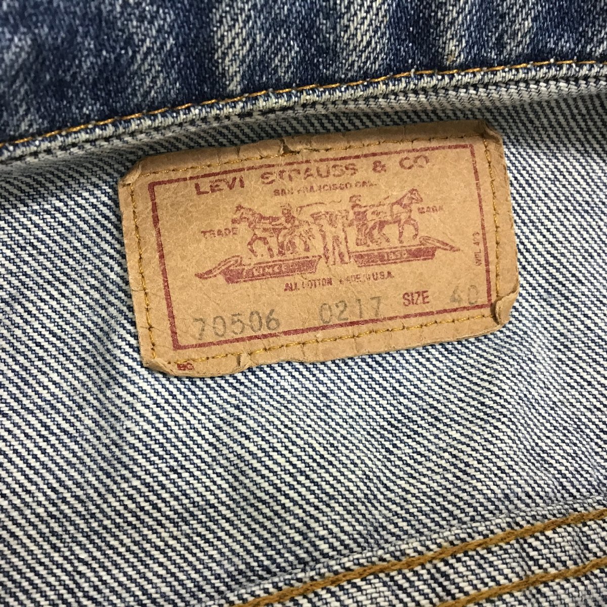 LEVIS　リーバイス　Gジャン　デニムジャケット　レディース【同梱不可/時計類/売り切り/ナカオ01-39】_画像7