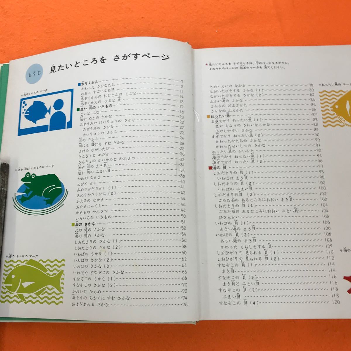 あ29-046 学習ずかん百科 4 ・水べのいきもの 学研_画像4