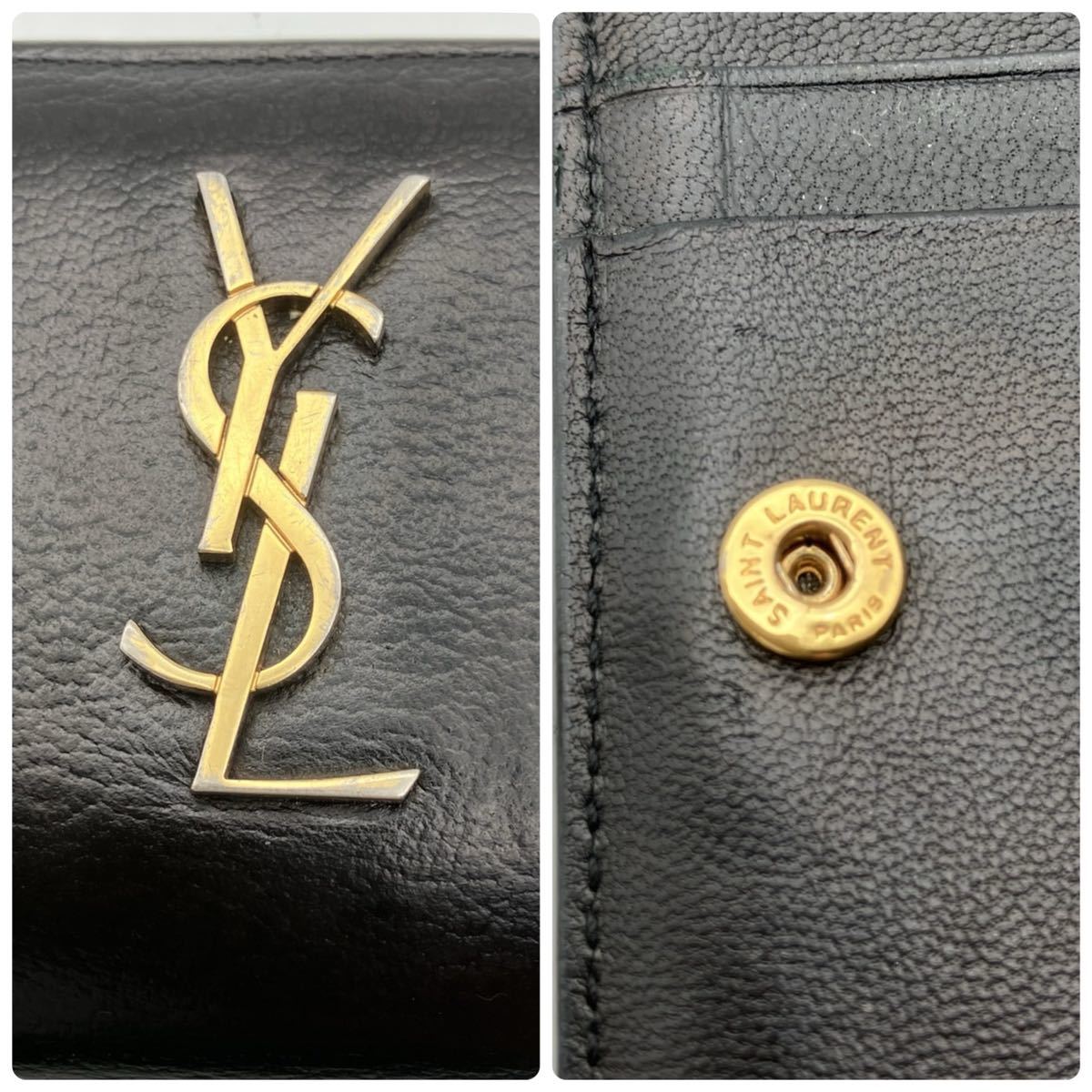 イヴ・サンローラン 財布 ラウンドジップ YSL ミニ財布 ブラック イヴ・サンローラン 財布 ラウンドジップ YSL ミニ財布 ブラック