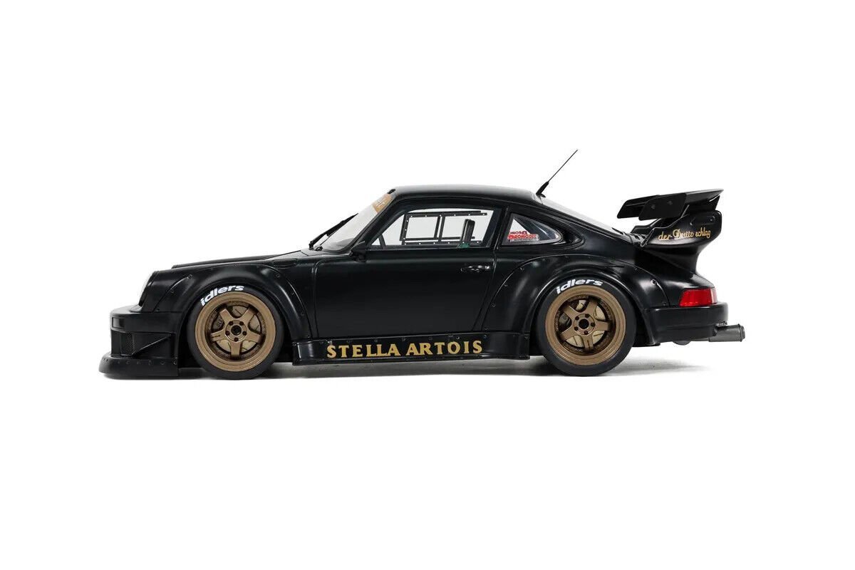 ▲超希少！世界限定！GT-Spirit 1/18 ポルシェ Porsche 911 964 RWB RAUH-Welt Stella 2008 SATIN BLACK 930 GT421 新品_画像5