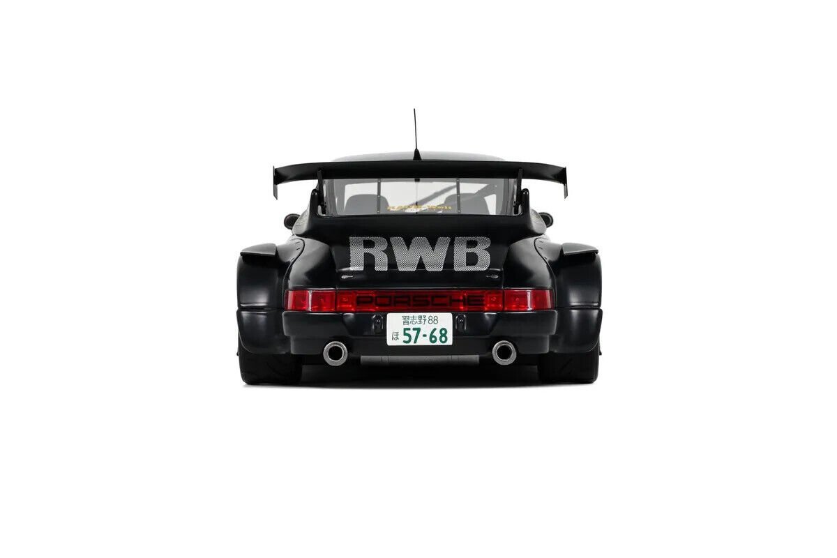 ▲超希少！世界限定！GT-Spirit 1/18 ポルシェ Porsche 911 964 RWB RAUH-Welt Stella 2008 SATIN BLACK 930 GT421 新品_画像4