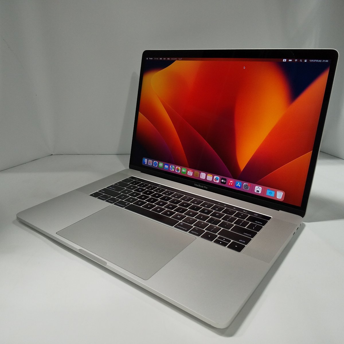 ◎1円スタート Apple MacBook Pro (15-inch, 2017) Ventura Intel Core i7 メモリ16GB SSD1TB Radeon Pro 560 Touch Bar 現状品 /1228e6_画像1