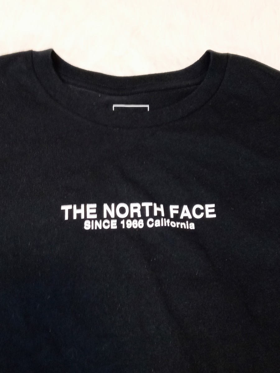 ザ・ノースフェイス THE NORTH FACE レディース 半袖 Tシャツ 黒 ブラック Lサイズ ロゴ 古着 美品 NTW32201A_画像2