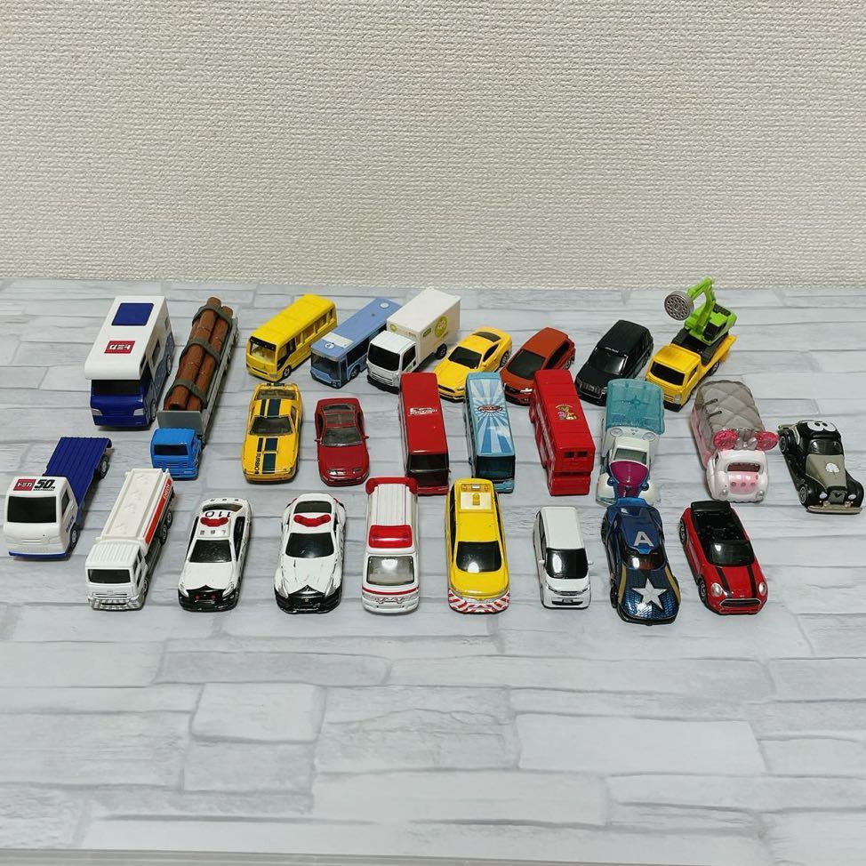 トミカ TOMICA ミニカー 色々セット パトカー トラック バス 他 _画像1