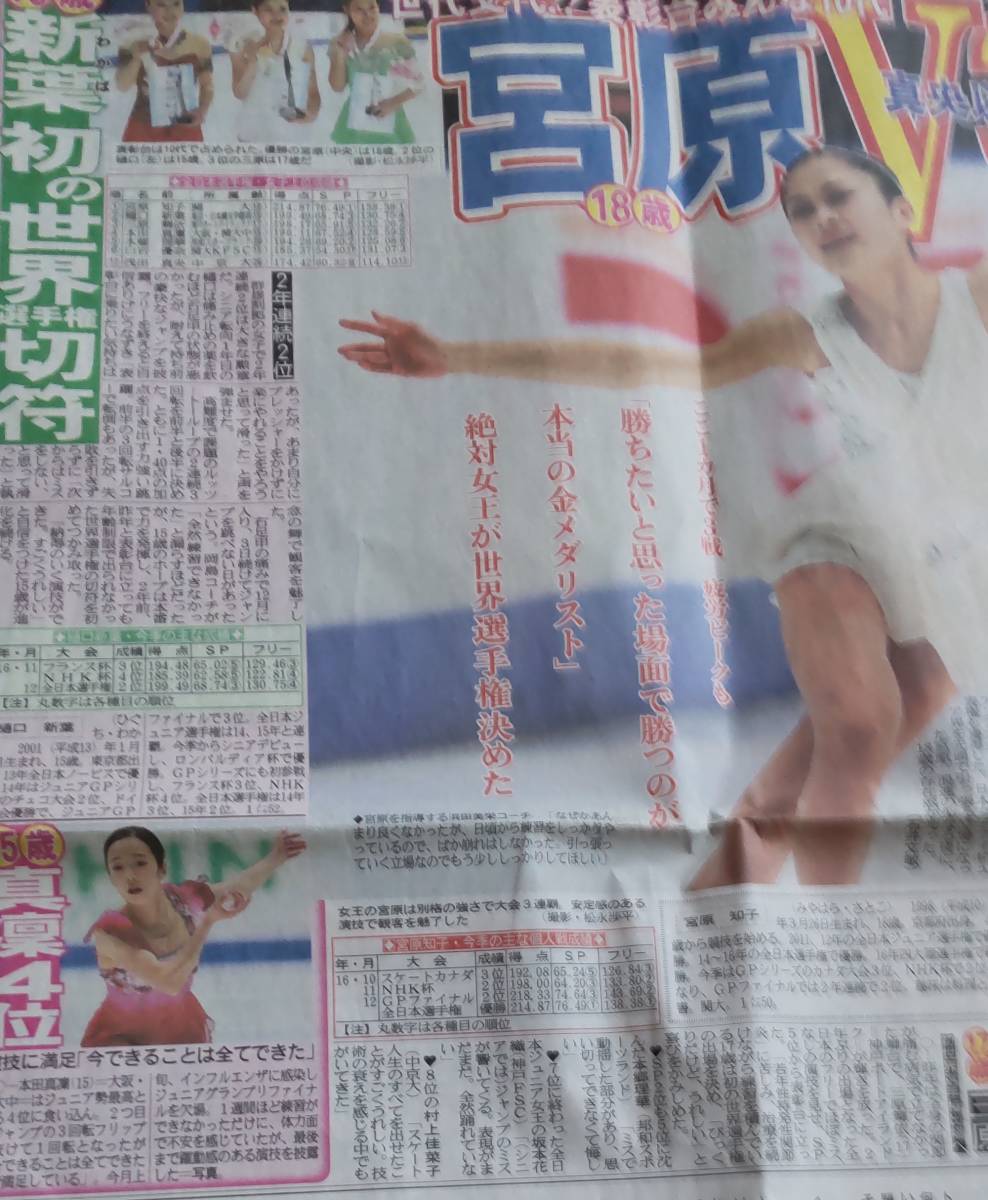  Honda подлинный ... эпоха Heisei 28 год 2016 год 12 месяц 26 день фигурное катание все Япония игрок право средний день спорт солнечный Kei спорт газета регистрация ..... Mihara Mai .