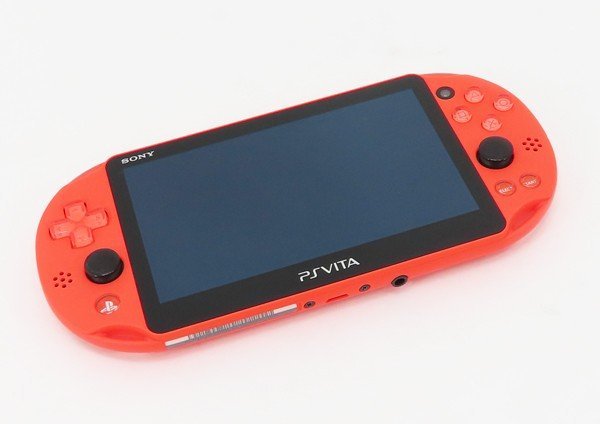 ○【SONY ソニー】PS Vita Wi-Fiモデル + メモリーカード16GB PCH-2000 ネオンオレンジ_画像1